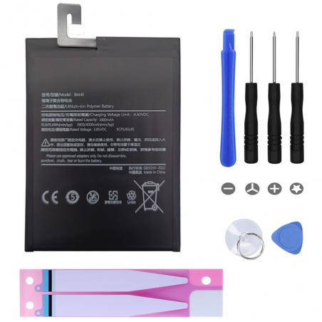 Batterie Compatible pour Xiaomi Pocophone F1 + OUTILS (BM4E)