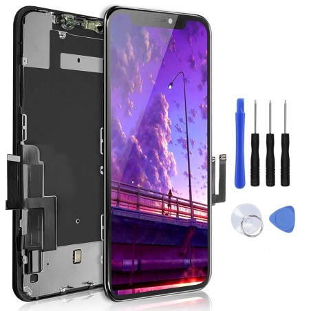 OuiSmart® ECRAN LCD POUR IPHONE 11 NOIR VITRE TACTILE SUR CHASSIS AVEC OUTILS