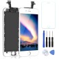 OuiSmart® ECRAN LCD POUR IPHONE 6 BLANC RETINA + VITRE TACTILE COMPLET SUR CHASSIS + OUTILS + 1 VERRE TREMPÉ
