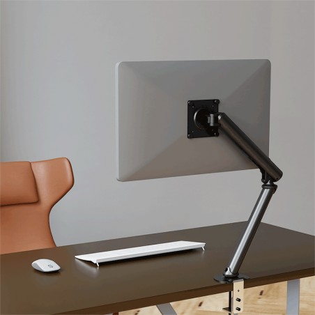 Support pour Moniteur de 15-36 Pouces, Réglable en Hauteur, Rotatif et Pivotant, VESA 75/100 Noir