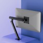 Support pour Moniteur de 15-36 Pouces, Réglable en Hauteur, Rotatif et Pivotant, VESA 75/100 Noir