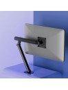 Support pour Moniteur de 15-36 Pouces, Réglable en Hauteur, Rotatif et Pivotant, VESA 75/100 Noir
