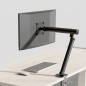 Support pour Moniteur de 15-36 Pouces, Réglable en Hauteur, Rotatif et Pivotant, VESA 75/100 Noir