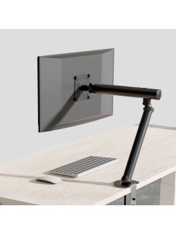 Support pour Moniteur de 15-36 Pouces, Réglable en Hauteur, Rotatif et Pivotant, VESA 75/100 Blanc