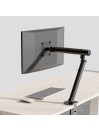 Support pour Moniteur de 15-36 Pouces, Réglable en Hauteur, Rotatif et Pivotant, VESA 75/100 Blanc