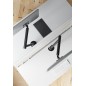 Support pour Moniteur de 15-36 Pouces, Réglable en Hauteur, Rotatif et Pivotant, VESA 75/100 Blanc