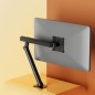 Support pour Moniteur de 15-36 Pouces, Réglable en Hauteur, Rotatif et Pivotant, VESA 75/100 Blanc