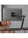 Support pour Moniteur de 15-36 Pouces, Réglable en Hauteur, Rotatif et Pivotant, VESA 75/100 Blanc