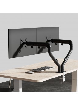 Support pour Moniteur de 15-36 Pouces, Réglable en Hauteur, Rotatif et Pivotant, VESA 75/100 Blanc