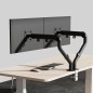 Support pour Moniteur de 15-36 Pouces, Réglable en Hauteur, Rotatif et Pivotant, VESA 75/100 Blanc