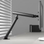 Support pour Moniteur de 15-36 Pouces, Réglable en Hauteur, Rotatif et Pivotant, VESA 75/100 Blanc