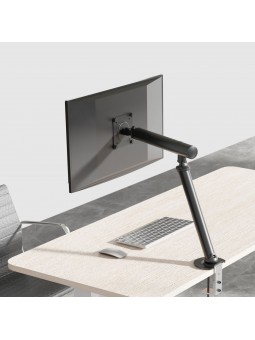 Support pour Moniteur de 15-36 Pouces, Réglable en Hauteur, Rotatif et Pivotant, VESA 75/100 Blanc