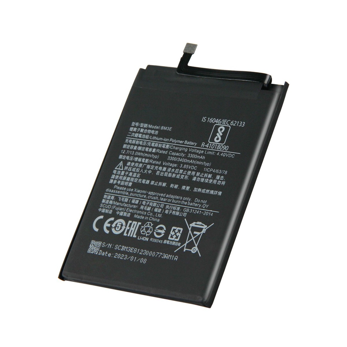 Batterie Compatible Pour Xiaomi Mi 8 (BM3E)