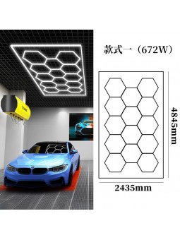 LAMPE DE PLAFOND HEXAGONE NID ABEILLE GARAGE 220V 2.4M X 4.8M