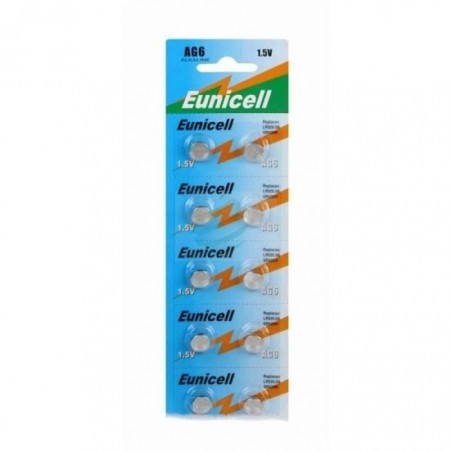 Lot de 10 Piles EUNICELL AG6 371A LR920 LR921 TR920 SR69 CX69 GP71 S21