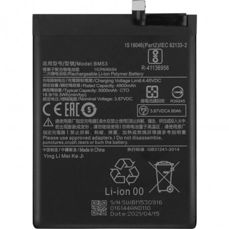 Batterie Compatible Xiaomi Mi 10T (BM53)