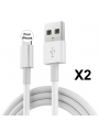 LOT DE 2 CABLES COMPATIBLES AVEC IPHONE 14 13 12 11 X XS XSMAX XR 5 S 6 7 8