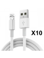 LOT DE 10 CABLES COMPATIBLES AVEC IPHONE 14 13 12 11 X XS XSMAX XR 5 S 6 7 8