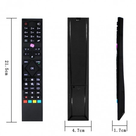 Télécommande JVC HD TV RC4875/RC-4875 Spécifique Finlux BUSH