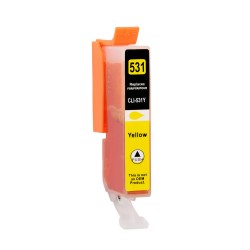 1 Cartouche compatible Canon CLI-531 Jaune avec SmartParts