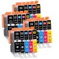 Pack de 20 Cartouches compatibles avec Canon PGI-530 CLI-531 pour PIXMA TS8750 et Pixma TS8751 Pack de 20 Cartouches compatibles avec Canon PGI-530 CLI-531 pour PIXMA TS8750 et Pixma TS8751