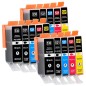Pack de 15 Cartouches compatibles avec Canon PGI-530 CLI-531 pour PIXMA TS8750 et Pixma TS8751 Pack de 15 Cartouches compatibles avec Canon PGI-530 CLI-531 pour PIXMA TS8750 et Pixma TS8751