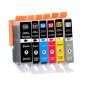Pack de 6 Cartouches compatibles avec Canon PGI-530 CLI-531 pour PIXMA TS8750 et Pixma TS8751 Pack de 6 Cartouches compatibles avec Canon PGI-530 CLI-531 pour PIXMA TS8750 et Pixma TS8751