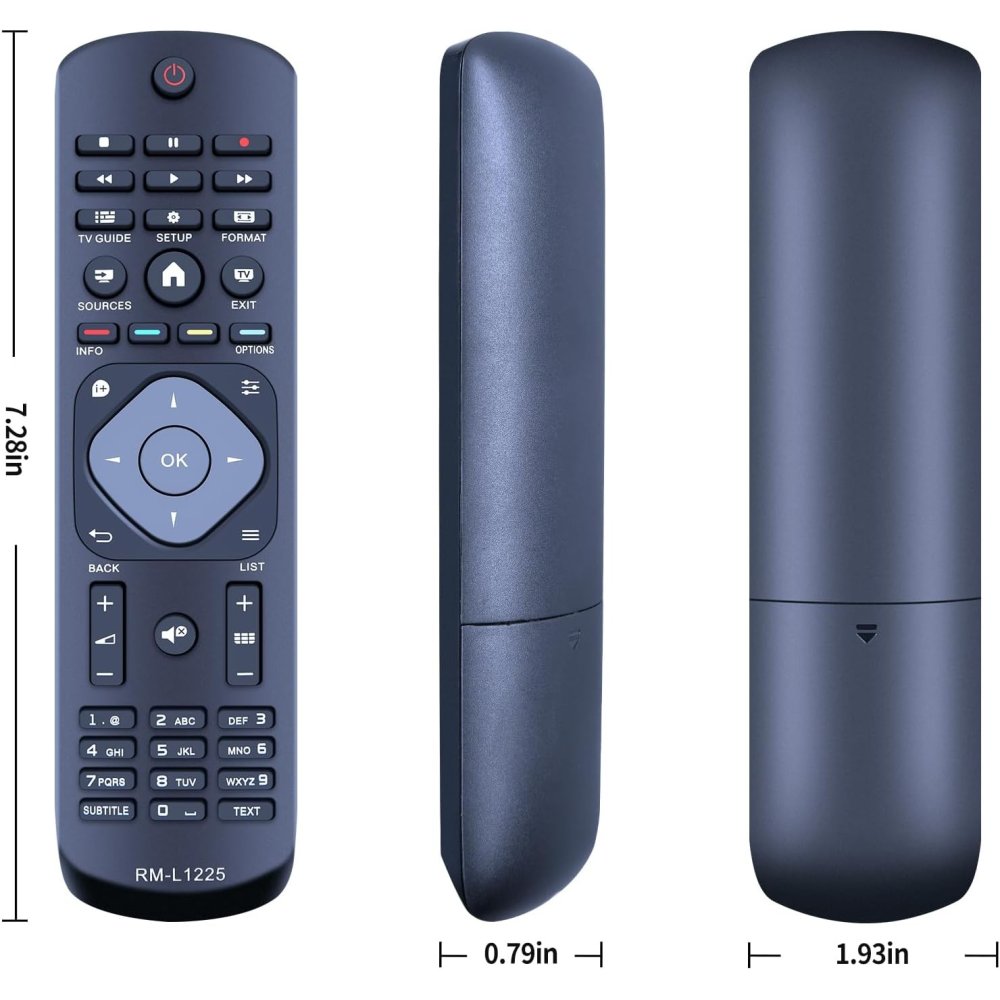Télécommade Universelle Pour Télé Philips RM-L1225 - Compatible Et Facile à Utiliser