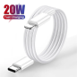Câble de Données Chargeur USB Type-C PD compatible iPhone Blanc Câble de Données Chargeur USB Type-C PD compatible iPhone Blanc