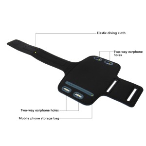 Brassard Armband Sport Haweel pour Smartphones Bleu avec SmartParts
