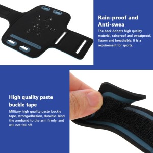 Brassard Armband Sport Haweel pour Smartphones Bleu avec SmartParts