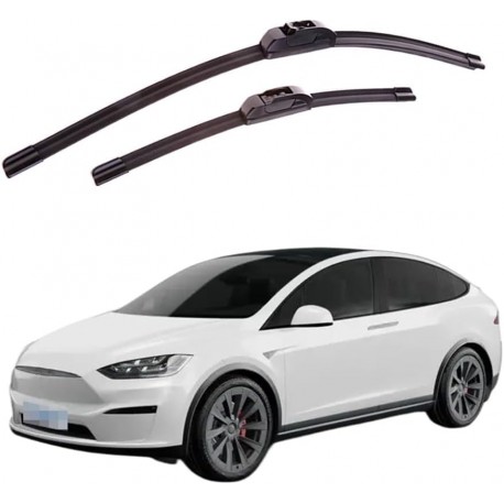 Paire de balais d'essuie-glace compatible Tesla Model X (2016-2020)...