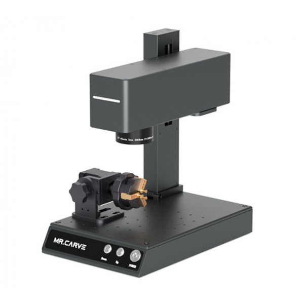 Graveur laser de bureau Mr Carve M4 + RF1 1064nm & 455nm pour métaux et non-métaux avec une zone de travail de 70mm*70mm