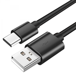 Câble USB Type-C Chargeur pour Samsung Galaxy Noir avec SmartParts
