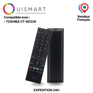 OuiSmart® Télécommande de TV compatible TOSHIBA CT-90326 avec Smart...
