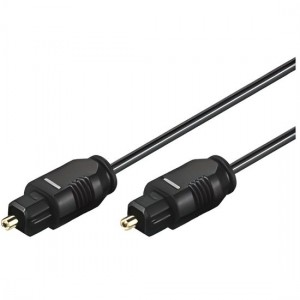 Câble audio numérique optique TosLink Ø 2 mm, 1.5m avec SmartParts