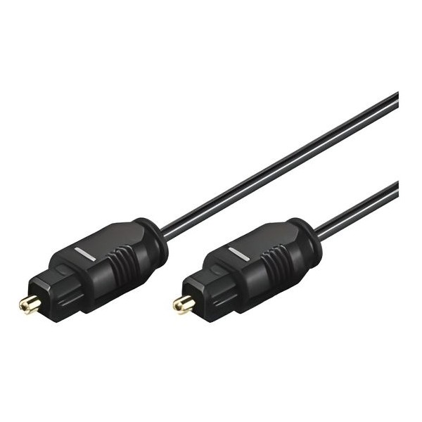 Câble audio numérique optique TosLink Ø 2 mm, 1.5m Câble audio numérique optique TosLink Ø 2 mm, 1.5m