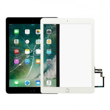 Vitre Tactile pour iPad 5 9.7 Blanc Pré Assemblée sans outils (A182...