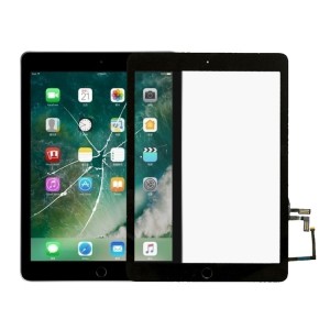 Vitre Tactile pour iPad 5 2017 9.7 Noir Pré Assemblée sans outils (...