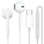 Ecouteurs usb type C blanc pour iPhone 15 / 15 Plus / 15 Pro / 15 Pro Max Ecouteurs usb type C blanc pour iPhone 15 / 15 Plus / 15 Pro / 15 Pro Max