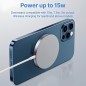 Chargeur Sans Fil Charge Rapide 15W Induction Magnétique Compatible Magsafe Iphone 15-14-14 Plus-14 Pro-14 Pro Max-13-12-11-X-Xs