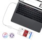 Adaptateur et Splitter double casque audio & Chargeur iPhone Blanc Adaptateur et Splitter double casque audio & Chargeur iPhone Blanc
