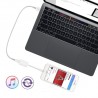 Adaptateur et Splitter double casque audio & Chargeur iPhone Blanc ...