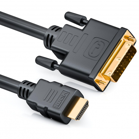 Câble HDMI High Speed Connecteur HDMI - DVI-D 24+1p Mâle 3m Noir av...