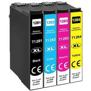 4 Cartouches compatibles EPSON T1285 (Série Renard) avec SmartParts
