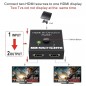 2 port hdmi commutateur répartiteur bidirectionnel 1 in 2 out / 2 entrée