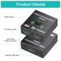 2 port hdmi commutateur répartiteur bidirectionnel 1 in 2 out / 2 entrée