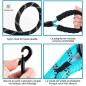 Laisse bleu pour Chien en Nylon Réglable Solide de Haute Qualité Réfléchissant 1,5 m Corde Grands ou Moyens Chiens
