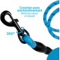 Laisse bleu pour Chien en Nylon Réglable Solide de Haute Qualité Réfléchissant 1,5 m Corde Grands ou Moyens Chiens