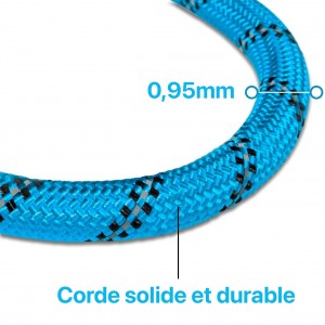 Laisse bleu pour Chien en Nylon Réglable Solide de Haute Qualité Ré...